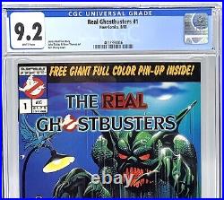 Real Ghostbusters 1 CGC 9.2 White Pages NOW Comics 1st appearance Newsstand