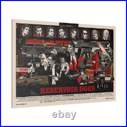 Reservoir Dogs Comic Book Style Movie Poster Custom Canvas Wall Print