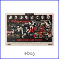 Reservoir Dogs Comic Book Style Movie Poster Custom Canvas Wall Print