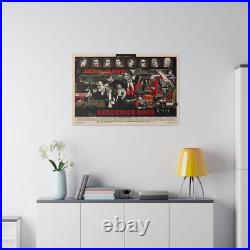 Reservoir Dogs Comic Book Style Movie Poster Custom Canvas Wall Print