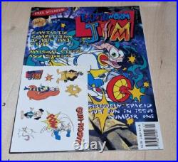 Retro Earthworm Jim No 1, 1996 Comic With Stickers & Poster Like New