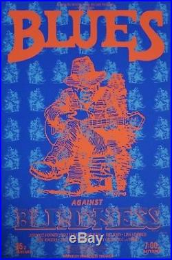 Robert Crumb Poster Rare Limited Original Blues Against Blindness 1992
