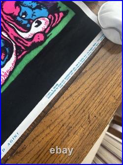 Robert Crumb STONED AGIN! R. Crumb Black Light Felt Poster NOS Rare Star City