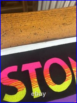 Robert Crumb STONED AGIN! R. Crumb Black Light Felt Poster NOS Rare Star City
