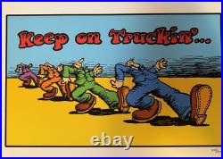 Robert R Crumb Keep On Truckin Art Print Poster #/300 Grateful Dead Psychedelic Robert R Crumb Keep On Truckin Art Print Poster #/300 Grateful Dead Psychedelic