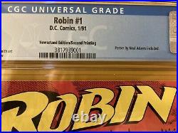 Robin #1 CGC 9.4 Newsstand Edition Rare 2nd Printing 1991 DC Comics Tim Drake