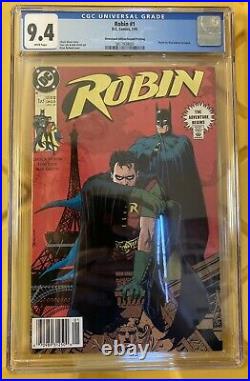 Robin #1 CGC 9.4 Newsstand Edition Rare 2nd Printing 1991 DC Comics Tim Drake