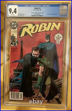 Robin #1 CGC 9.4 Newsstand Edition Rare 2nd Printing 1991 DC Comics Tim Drake