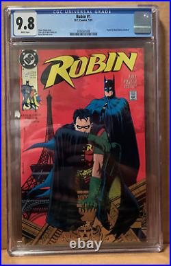 Robin #1 CGC 9.8 (1991, DC) Poster by Neal Adams included