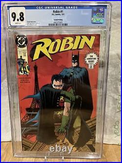 Robin #1 CGC 9.8 1st First Print Neal Adams Poster 1991 WP Rare Second Printing