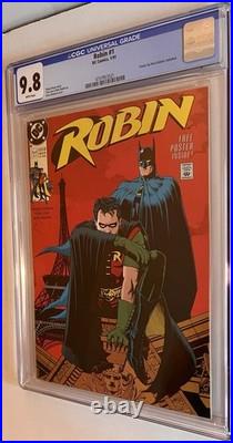 Robin #1 CGC 9.8 New Slab Neal Adams poster included 1991