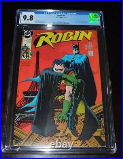 Robin #1 CGC 9.8 White Pages DC Comics 1991 1st First Printing Neal Adams Poster