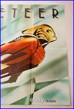 Rocketeer Original 1991 UK Quad Teaser Film Poster cinema comic book cult prop