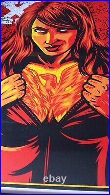 Rockets are Red X men comic poster limited edition of 100 Jean Grey 24x19