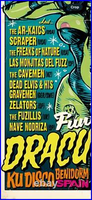 Rockin'Jelly Bean Erostika x Offset FUNTASTIC DRACULA CARNIVAL 2016 Poster Rare