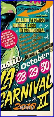 Rockin'Jelly Bean Erostika x Offset FUNTASTIC DRACULA CARNIVAL 2016 Poster Rare