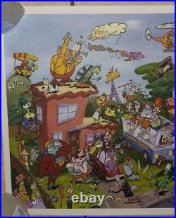 Rockos Modern Life Lithograph Poster Nickelodeon Limited Edition Joe Murray Rare