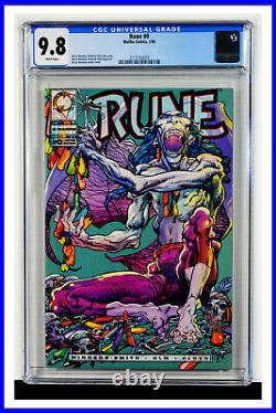 Rune #0 CGC Graded 9.8 Malibu January 1994 White Pages Comic Book