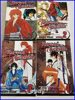 Rurouni Kenshin English Manga Complete Series Volumes 1-28 EUC With poster