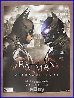 SDCC 2015 DC comics Batman Arkham Knight WB Games D/S Folded Poster 16 x 20.75