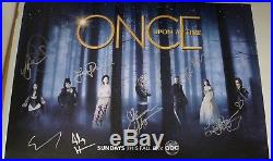 SDCC Comic Con 2013 Once Upon A Time Exclusive Promo Poster CAST SIGNED