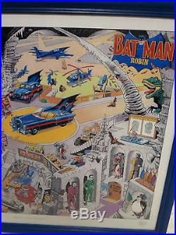 SECRETS OF THE BATCAVE Silver Lithograph DICK SPRAGUE Poster