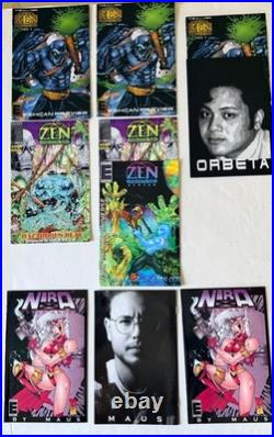 SEE LIST 88pc LOT 1993-1995 COMIC PROMO CARDS SHEETS POSTERS MARVEL FLEER X-MEN+