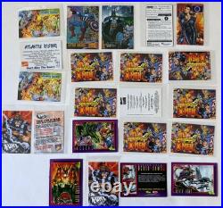 SEE LIST 88pc LOT 1993-1995 COMIC PROMO CARDS SHEETS POSTERS MARVEL FLEER X-MEN+