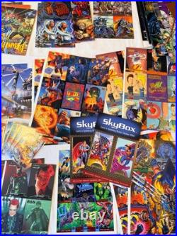 SEE LIST 88pc LOT 1993-1995 COMIC PROMO CARDS SHEETS POSTERS MARVEL FLEER X-MEN+