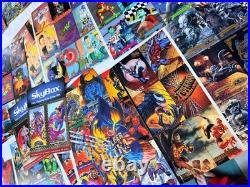SEE LIST 88pc LOT 1993-1995 COMIC PROMO CARDS SHEETS POSTERS MARVEL FLEER X-MEN+