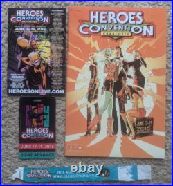 SIGNED 167x+ Marvel Comic Book Artist's Marvel Poster, 11, ready for display