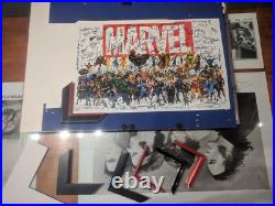 SIGNED 167x+ Marvel Comic Book Artist's Marvel Poster, 11, ready for display