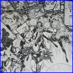 SIGNED ARTHUR ADAMS, ORIGINAL SIN #1-8 VARIANT COVER VINYL POSTER PRINT 33x44