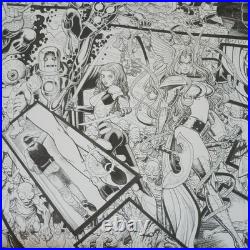 SIGNED ARTHUR ADAMS, ORIGINAL SIN #1-8 VARIANT COVER VINYL POSTER PRINT 33x44