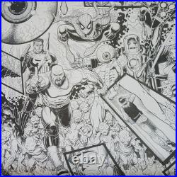 SIGNED ARTHUR ADAMS, ORIGINAL SIN #1-8 VARIANT COVER VINYL POSTER PRINT 33x44