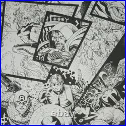 SIGNED ARTHUR ADAMS, ORIGINAL SIN #1-8 VARIANT COVER VINYL POSTER PRINT 33x44