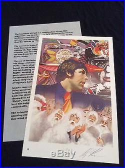 SIGNED Alex Ross Beatles Yellow Submarine Prints with Exclusive 8th Print + PHOTO
