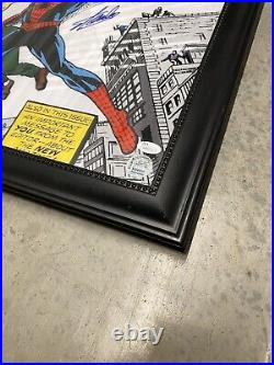 SIGNED Amazing Fantasy #15 16x20 Framed Poster Print with JSA COA