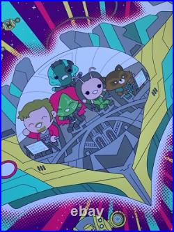 SIGNED Mondo Guardians of the Galaxy Vol 2 Screen Print by 100% Soft XXX/275 SIGNED Mondo Guardians of the Galaxy Vol 2 Screen Print by 100% Soft XXX/275