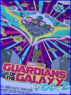 SIGNED Mondo Guardians of the Galaxy Vol 2 Screen Print by 100% Soft XXX/275 SIGNED Mondo Guardians of the Galaxy Vol 2 Screen Print by 100% Soft XXX/275