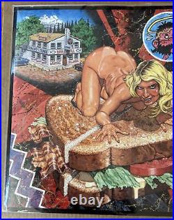 SIGNED Robert Williams 1992 Jezebel on a BLT Poster Print Psychedelic Comics