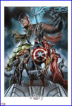 SIGNED Sideshow Exclusive Avengers Art Print Adi Granov #193/350 Hulk Iron Man