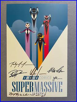 SIGNED SuperMassive Print Higgins Buccellato Flores Parrott McMahon Image Comics