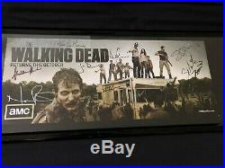 SIGNED Walking Dead Poster Promo SDCC 2012 Signed by Original cast & Kirkman