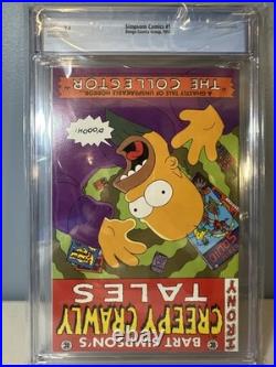 SIMPSONS COMICS #1 CGC 9.6 White Pages BONGO 1993 withPoster 1st Simpsons Comic