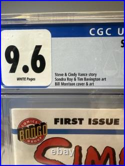 SIMPSONS COMICS #1 CGC 9.6 White Pages BONGO 1993 withPoster 1st Simpsons Comic
