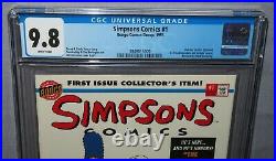 SIMPSONS COMICS #1 (with Pull-Out Poster) CGC 9.8 NM/MT Bongo Group 1993
