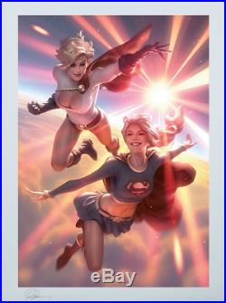 SOLD OUT Alex Garner Signed Supergirl Power Girl Sideshow Exclusive DC Art Print