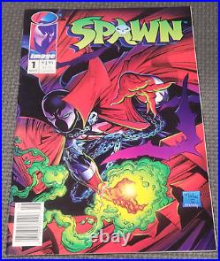SPAWN #1 (1992) Newsstand Variant Edition Todd McFarlane Image Comics & Poster