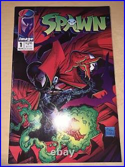 SPAWN 1 Comics First Issue 1992 IMAGE COMICS SPAWN POSTER INCLUDED NEW